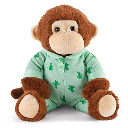 Vermont Teddy Bear Stuffed Monkey - Monkey Stuffed Animal, 13 Inch, PJ Pals