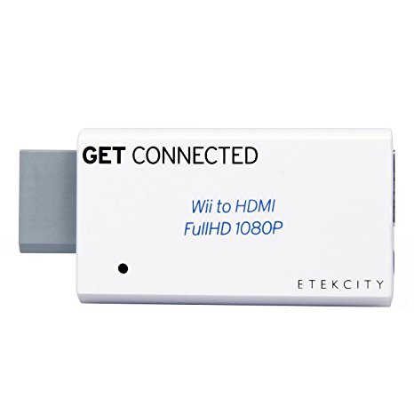 Etekcity® Wii to HDMI 720P / 1080P Converter HD Output Upscaling Video Audio Adapter - Supports All Wii Display Modes