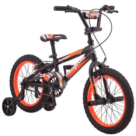 16" Mongoose Mutant Boys' Bicycle, Black & Orange