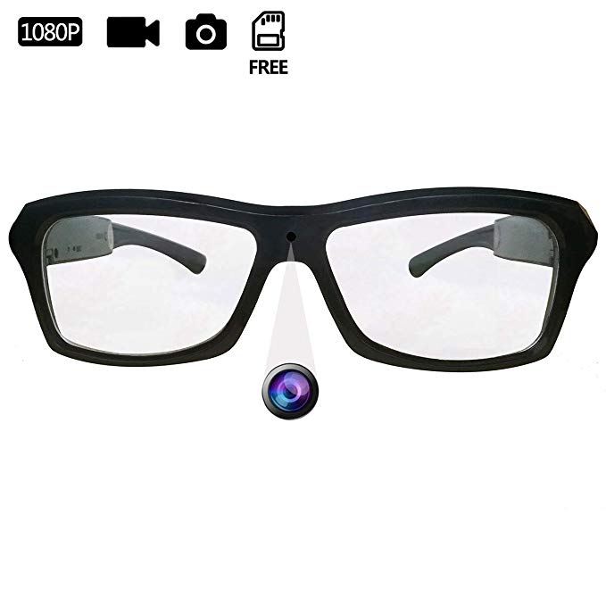 DATONTEN Glasses with Camera HD 1080P Video Recording Glasses with 8GB SD Card