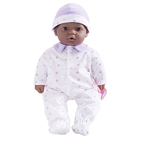 JC Toys, La Baby African American 16-inch Washable Soft Body Purple Play Doll - For Children 2 Years Or Older, Designed by Berenguer