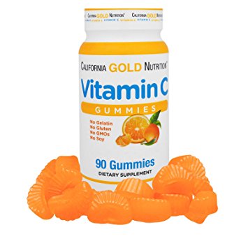 California Gold Nutrition, Vitamin C Gummies, No GMOs, Gluten Free, Organic, 90 Gummies
