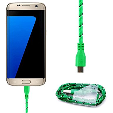 AMA(TM) Micro USB Cable, 10 ft(3 M) High Speed Charge and Data Sync Charging Cord Cable Charger for Samsung Galaxy S/Note series, HTC and Android phone (Green)