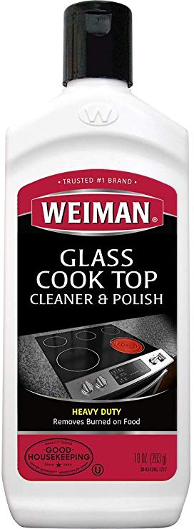 10 fl oz : Weiman Glass Cook Top Heavy Duty Cleaner & Polish, 10 oz