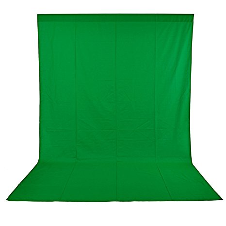 Neewer 10 x 12FT / 3 x 3.6M PRO Photo Studio 100% Pure Muslin Collapsible Backdrop Background for Photography,Video and Televison (Background ONLY) - GREEN
