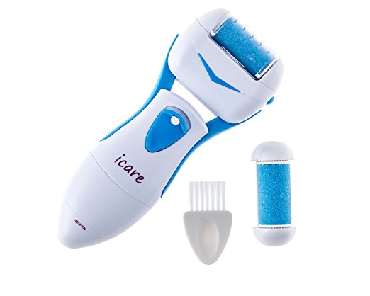 Electric Callus Remover by iCare, Best Electric Shaver, Convenient Electronic Trimmer, Battery Operated Foot File to Remove Dead Skin on Cracked Heels