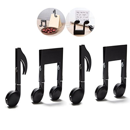 Clips for Book Hanger Music Stand Page Holder Piano Book Mark Binder Plastic Clips Decorative Arts Clothespin Literary Clamp for Band Musician Pianist Student Teacher Doctor File Archival Clip 4 Sets
