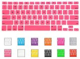 iMacket  Keyboard Cover Silicone Skin for MacBook Pro 13 15 17 with or wout Retina Display MacBook Air 13 and iMac Wireless Apple Keyboard Rose Pink
