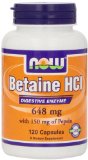 Now Foods Betaine HCl 648 mg  120  Capsules