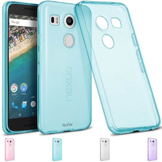 Nexus 5X Case ProferAnti-Scratches and Drop Protection Soft TPU Gel Ultra Slim Flexible PremiumSoft Bumper Rubber Protective Case Cover for LG Google Nexus 5XMint