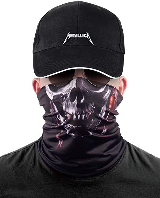 Face Scarf Cover Mask Bandana 3D Headwear Magic Headband Neck Gaiter for Dust Outdoor Sports Festival for Men & Women