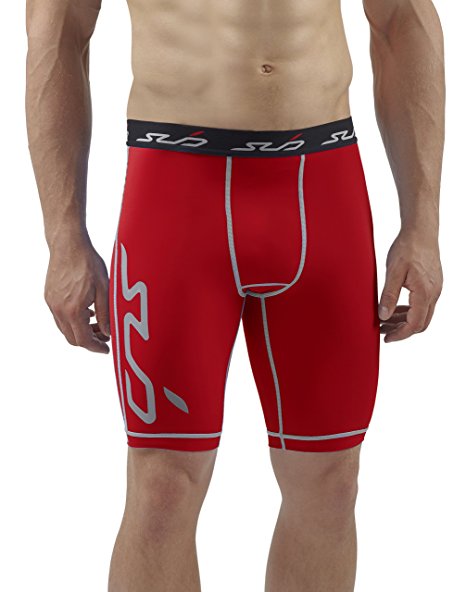 Sub Sports Mens Compression Running Shorts Trunks Briefs Knee Length Base Layer