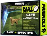 Best Wireless Dog Fence -100 Safe and Reliable -Outdoor Pet Fence w Radio and In-Ground Cord Electric Wifi Transmitter Competes w Petsafe Underground Wire is Invisible Perfect Pet Containment System