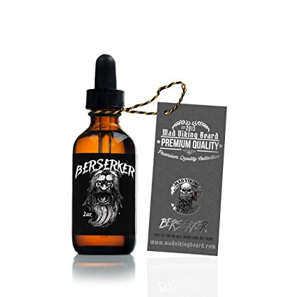Mad Viking Beard Co. - Premium Beard Oil All-Natural Oils For Beard Health and Style - 2oz (Berserker)