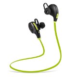 CNETs PICK Bluetooth Headphones TaoTronics Wireless Earphones Sport Earbuds Headsets Bluetooth 40 Balanced Audio Build-in Mic aptX CVC 60 Noise-Cancelling-Black and Green