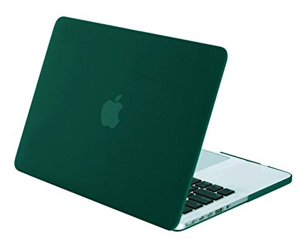 MOSISO Ultra Slim Plastic Hard Shell Snap On Case Cover Only for [Previous Generation] MacBook Pro Retina 15 Inch (Model: A1398) No CD-ROM, Peacock Green