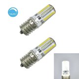 LJY 2Pcs Pack E17 4W Dimmable 80-LED Bulb White Light 6000-6500K 300-320LM 110V AC
