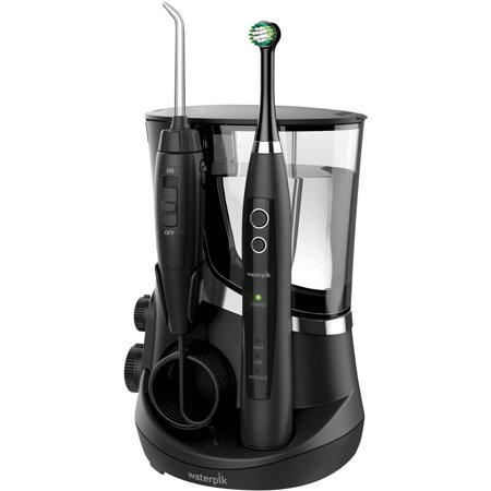 Waterpik Complete Care 5.5 Water Flosser and Oscillating Toothbrush, WP-812, Black