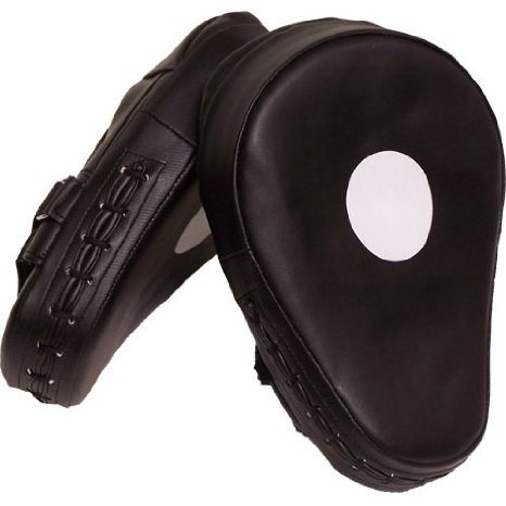 Piranha Gear Curved Hook and Jab Focus Mitts, Black