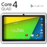 NeuTab N7 Pro 7 Quad Core Google Android 44 KitKat Tablet PC HD 1024X600 Display Bluetooth Dual Camera Google Play Pre-loaded 3D-Game Supported White