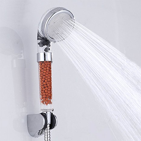 Hippih High-Pressure Water-Saving Negative Ionic Filtered Handheld Showerhead for Dry Skin and Hair,Purifies Water, Remove Chlorine