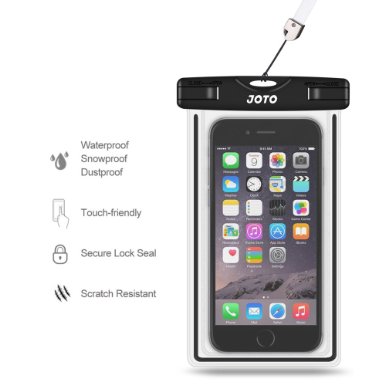 Universal Waterproof Case JOTO Cell Phone Dry Bag for Apple iPhone 6S 66S Plus 5S 5 Samsung Galaxy S6 Note 5 4 HTC LG Sony Nokia Motorola Black