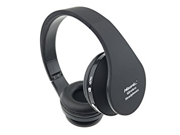 HISONIC Bluetooth Headset Wireless Over ear Headphones Stereo Foldable Sport fan Microphone headset bluetooth headphone sporting goods SUN8252 (black)
