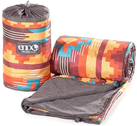ENO, Eagles Nest Outfitters Field Day Fleece Blanket for Indoor and Outdoor Use, Kilim/Red