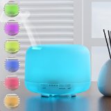 500ml Aroma Essential Oil Diffuser InnoGear Ultrasonic Cool Mist Humidifier with 10 Hours Continuous Mist 4 Timer Settings 7 LED Color Changing Waterless Auto Shut Off for Large Room Baby Bedroom