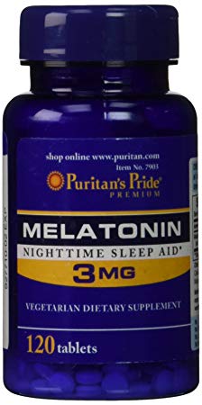 Puritan's Pride Melatonin 3 mg-120 Tablets