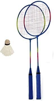 KandyToys M.Y Family 2 Player Badminton Garden Games Set including Rackets & Shuttlecock