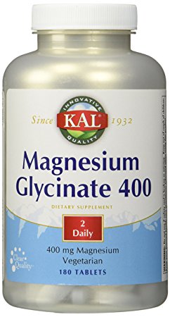 Kal - Magnesium Glycinate 400 - 180 Tablets