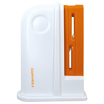 Fiskars Universal Scissor Sharpener, Plastic, Orange/White