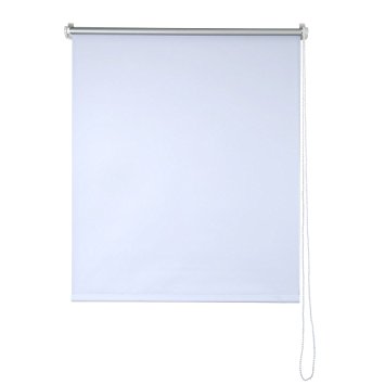 Blackout Roller Blind in Different Colours & Sizes - Trimmable - white 100x230cm