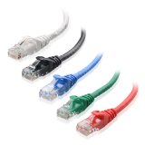 Cable Matters 5-Color Combo Cat6 Snagless Ethernet Patch Cable in Black Blue White Red and Green 10 Feet