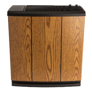 AIRCARE H12-300HB 4-Speed Whole-House Console-Style Evaporative Humidifier Light Oak Black Trim