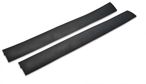 Yohino Silicone Counter Gap Covers for Stove / Oven (2-Pack) - Matte Black, Foldable, Heat-Resistant