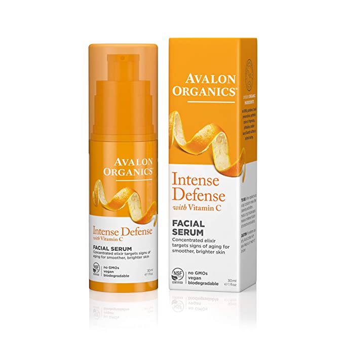 Avalon Organics Intense Defense Facial Serum, 1 oz.