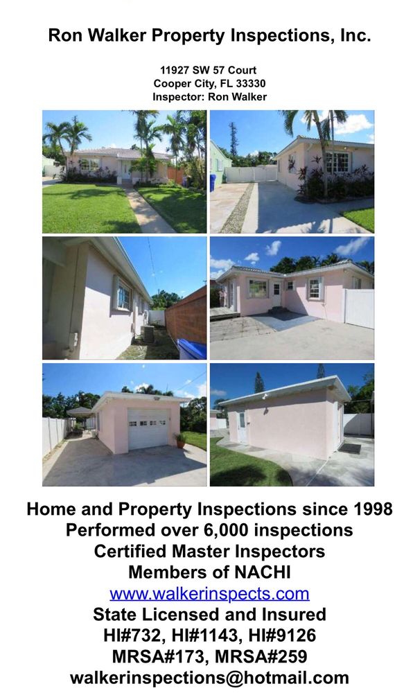 Ron Walker Property Inspections