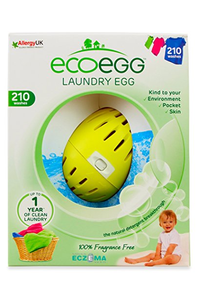 Ecoegg EELE210FF 210 loads Fragrance Free Laundry Egg,Fragrance Free