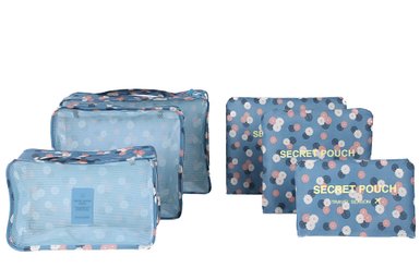 6 sets travel Organizers Packing Cubes Luggage Organizers Compression Pouches