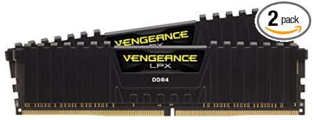 Corsair Vengeance LPX 16GB (2 x 8GB) DDR4 DRAM 3600MHz (PC4-28800) C18 Kit, Black