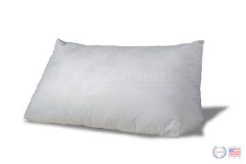 ExceptionalSheets Reading Wedge Pillow Polyester White