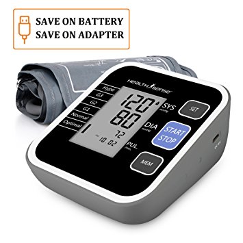 HealthSense Classic BP120 Heart Mate Fully Automatic Digital Blood Pressure Monitor (Black/Grey)