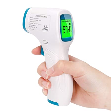 Forehead Thermometer, Non-Contact Infrared Forehead Thermometer for Infants and Adults, with Fever Alarm Rapid Measurement and Memory Function