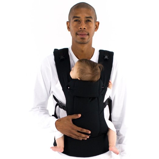Gemini Performance Baby Carrier By Beco - Multi-Position Soft Structured Sling w Adjustable Straps and Comfort Padding for InfantToddler Hip Support - Metro Black