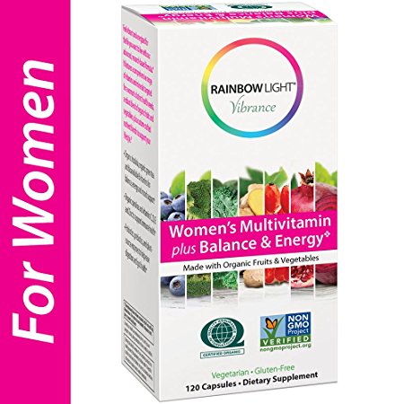 Rainbow Light Vibrance Women's Multivitamin Plus Balance & Energy, 120 Count