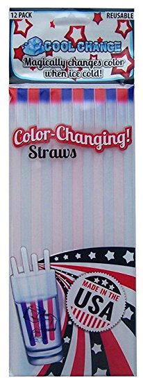 Color Changing Straws - Fun Military Gift or Patriotic Party
