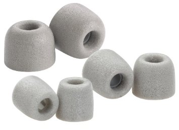 Comply Foam Earphone Tips - Isolation T-500 (Platinum, 3 Pairs, S/M/L)