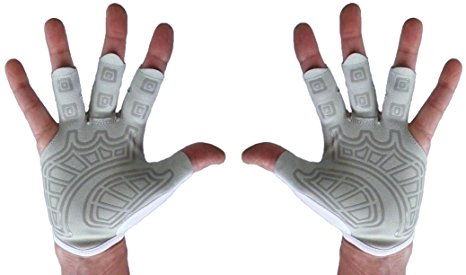 Rowing Gloves & Gym Gloves - Left Hand, Right Hand, Pair Textured Palm - Best Comfortable Scull Fingerless Gloves for Men Women
